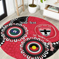 St Kilda NAIDOC 2026 Personalised Round Carpet 50 Years of Deadly Aboriginal Art
