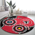 St Kilda NAIDOC 2026 Personalised Round Carpet 50 Years of Deadly Aboriginal Art