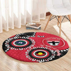 St Kilda NAIDOC 2026 Personalised Round Carpet 50 Years of Deadly Aboriginal Art