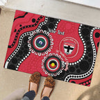 St Kilda NAIDOC 2026 Personalised Rubber Doormat 50 Years of Deadly Aboriginal Art
