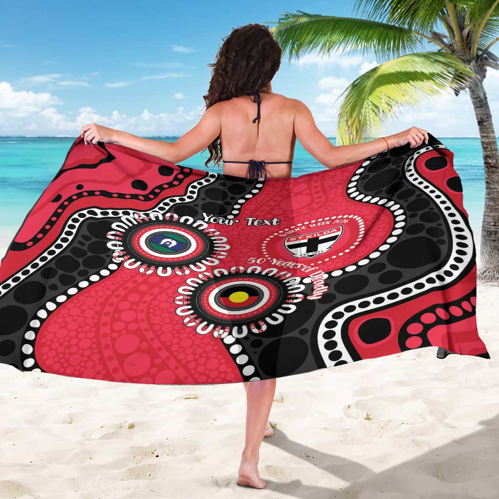 St Kilda NAIDOC 2026 Personalised Sarong 50 Years of Deadly Aboriginal Art