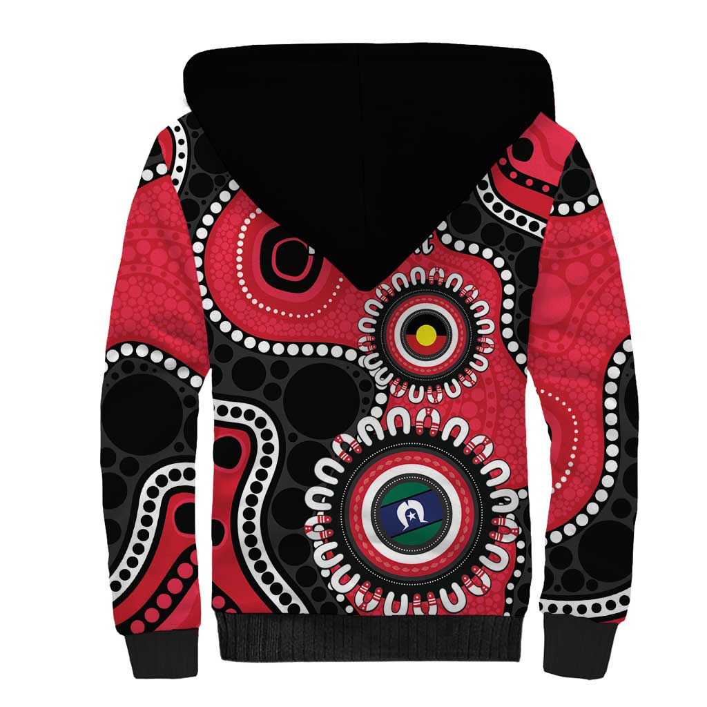 St Kilda NAIDOC 2026 Personalised Sherpa Hoodie 50 Years of Deadly Aboriginal Art