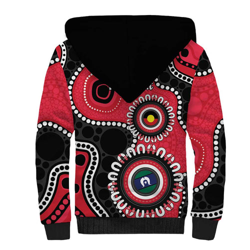 St Kilda NAIDOC 2026 Personalised Sherpa Hoodie 50 Years of Deadly Aboriginal Art