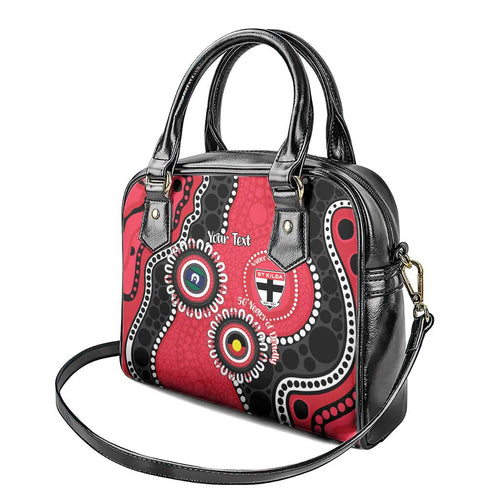St Kilda NAIDOC 2026 Personalised Shoulder Handbag 50 Years of Deadly Aboriginal Art