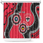 St Kilda NAIDOC 2026 Personalised Shower Curtain 50 Years of Deadly Aboriginal Art