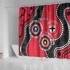 St Kilda NAIDOC 2026 Personalised Shower Curtain 50 Years of Deadly Aboriginal Art