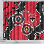 St Kilda NAIDOC 2026 Personalised Shower Curtain 50 Years of Deadly Aboriginal Art