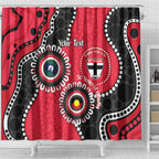 St Kilda NAIDOC 2026 Personalised Shower Curtain 50 Years of Deadly Aboriginal Art