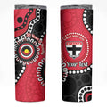 St Kilda NAIDOC 2026 Personalised Skinny Tumbler 50 Years of Deadly Aboriginal Art