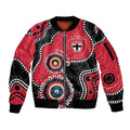 St Kilda NAIDOC 2026 Personalised Sleeve Zip Bomber Jacket 50 Years of Deadly Aboriginal Art