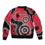 St Kilda NAIDOC 2026 Personalised Sleeve Zip Bomber Jacket 50 Years of Deadly Aboriginal Art