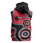 St Kilda NAIDOC 2026 Personalised Sleeveless Hoodie 50 Years of Deadly Aboriginal Art