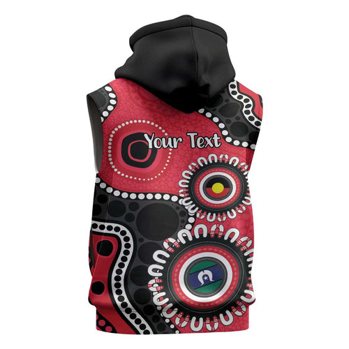 St Kilda NAIDOC 2026 Personalised Sleeveless Zip Hoodie 50 Years of Deadly Aboriginal Art