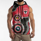 St Kilda NAIDOC 2026 Personalised Sleeveless Zip Hoodie 50 Years of Deadly Aboriginal Art
