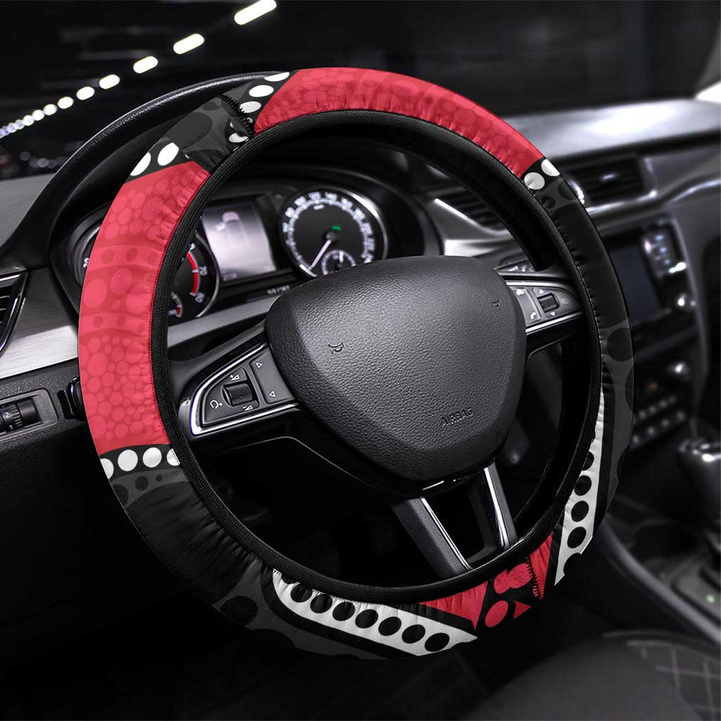 St Kilda NAIDOC 2026 Steering Wheel Cover 50 Years of Deadly Aboriginal Art