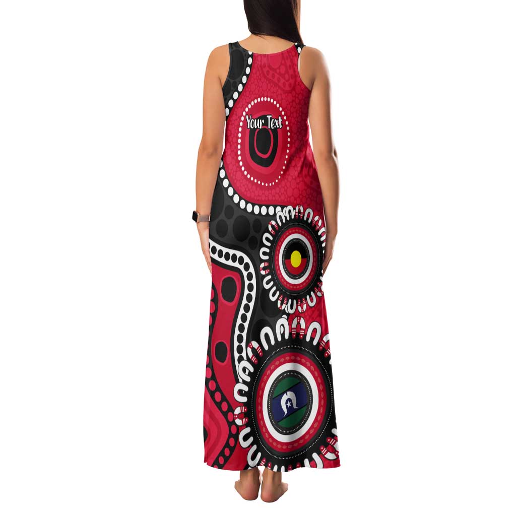 St Kilda NAIDOC 2026 Personalised Tank Maxi Dress 50 Years of Deadly Aboriginal Art