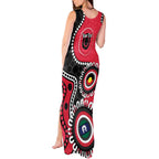 St Kilda NAIDOC 2026 Personalised Tank Maxi Dress 50 Years of Deadly Aboriginal Art