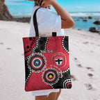 St Kilda NAIDOC 2026 Personalised Tote Bag 50 Years of Deadly Aboriginal Art