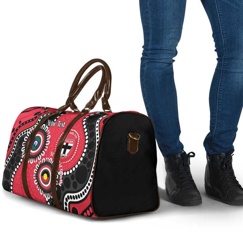 St Kilda NAIDOC 2026 Personalised Travel Bag 50 Years of Deadly Aboriginal Art