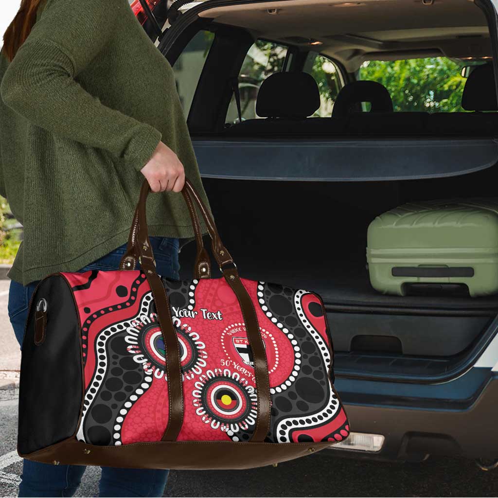 St Kilda NAIDOC 2026 Personalised Travel Bag 50 Years of Deadly Aboriginal Art