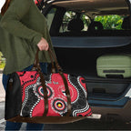 St Kilda NAIDOC 2026 Personalised Travel Bag 50 Years of Deadly Aboriginal Art