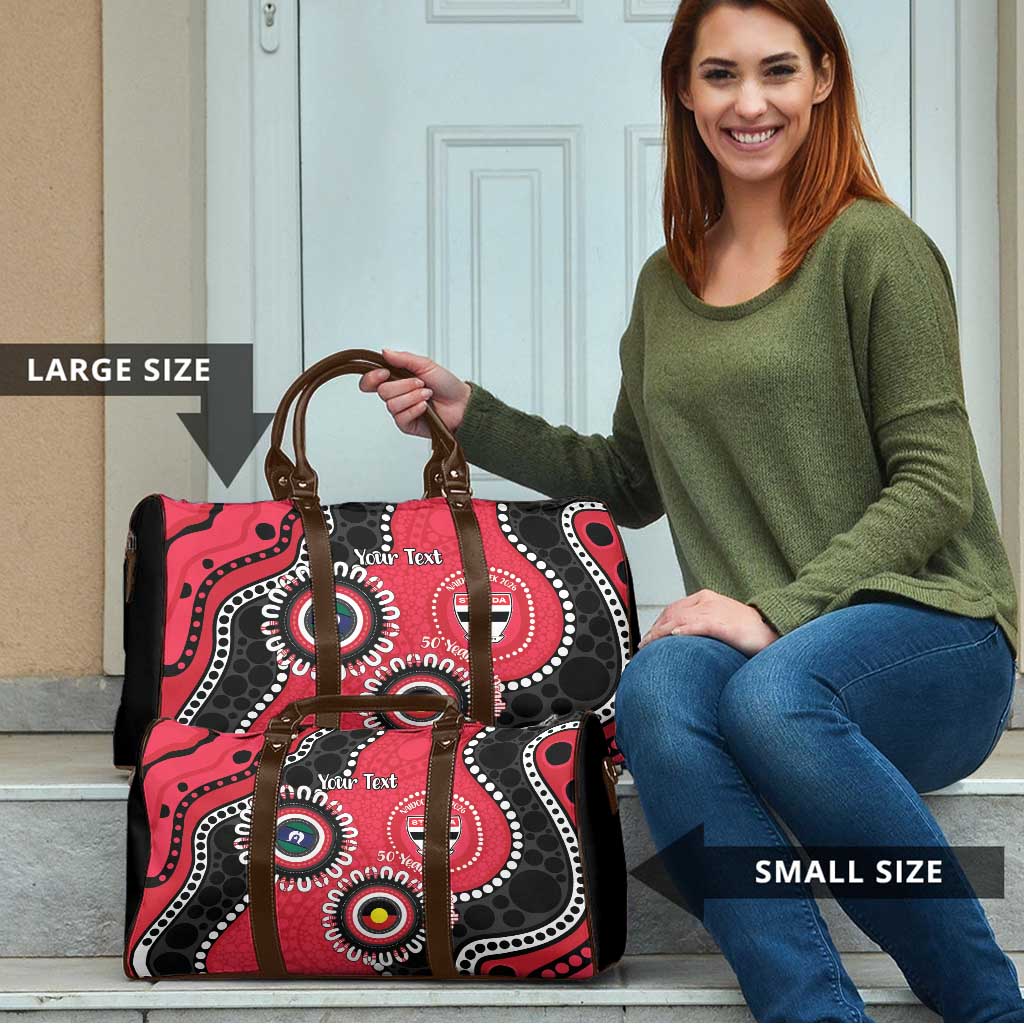 St Kilda NAIDOC 2026 Personalised Travel Bag 50 Years of Deadly Aboriginal Art