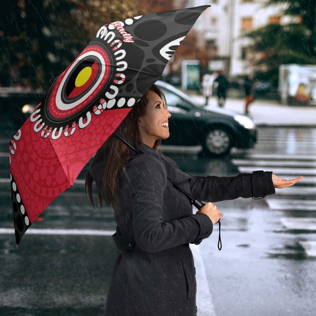 St Kilda NAIDOC 2026 Personalised Umbrella 50 Years of Deadly Aboriginal Art