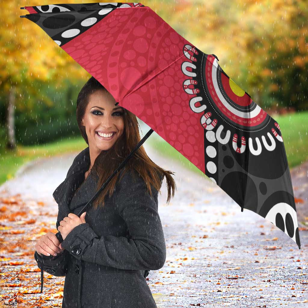 St Kilda NAIDOC 2026 Personalised Umbrella 50 Years of Deadly Aboriginal Art