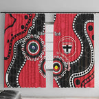 St Kilda NAIDOC 2026 Personalised Window Curtain 50 Years of Deadly Aboriginal Art