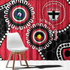 St Kilda NAIDOC 2026 Personalised Window Curtain 50 Years of Deadly Aboriginal Art