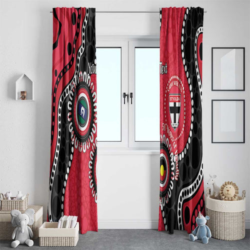 St Kilda NAIDOC 2026 Personalised Window Curtain 50 Years of Deadly Aboriginal Art
