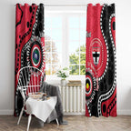 St Kilda NAIDOC 2026 Personalised Window Curtain 50 Years of Deadly Aboriginal Art