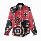 St Kilda NAIDOC 2026 Personalised Women Casual Shirt 50 Years of Deadly Aboriginal Art