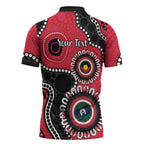 St Kilda NAIDOC 2026 Personalised Zipper Polo Shirt 50 Years of Deadly Aboriginal Art