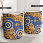 Eagles NAIDOC 2026 Personalised Laundry Basket 50 Years of Deadly Aboriginal Art