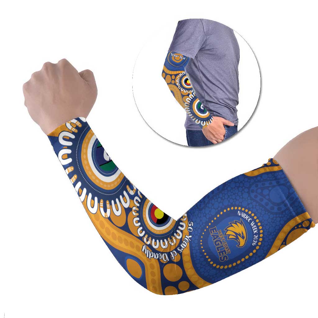 Eagles NAIDOC 2026 Personalised Arm Sleeves 50 Years of Deadly Aboriginal Art