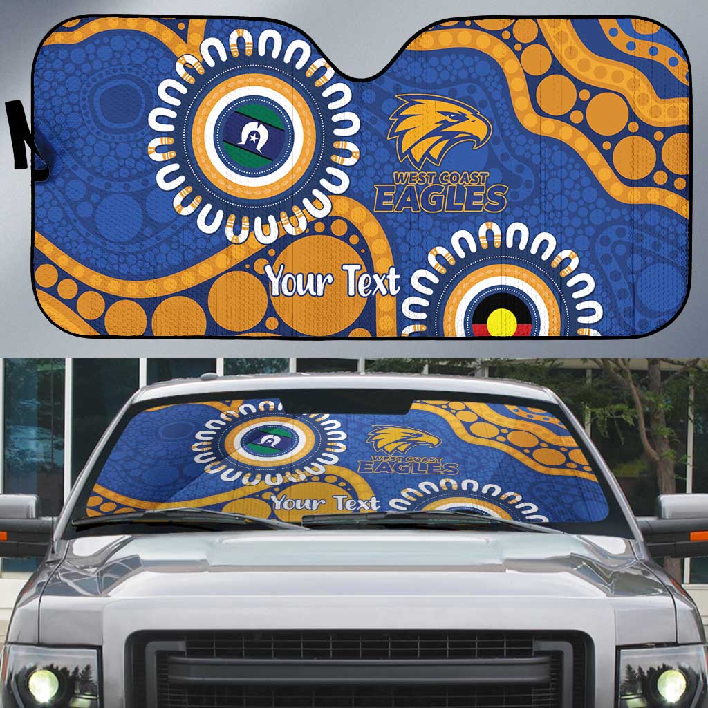 Eagles NAIDOC 2026 Personalised Auto Sun Shade 50 Years of Deadly Aboriginal Art