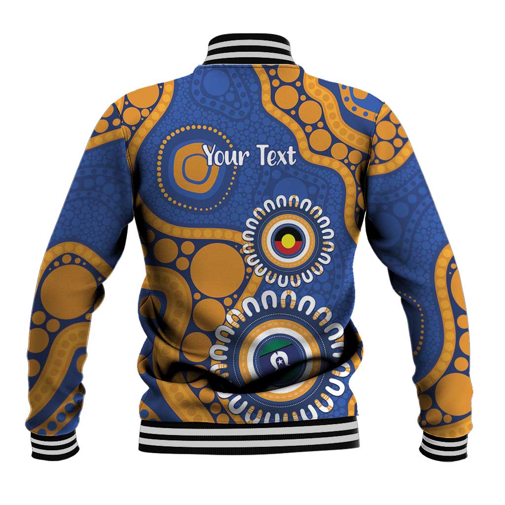 Eagles NAIDOC 2026 Personalised Baseball Jacket 50 Years of Deadly Aboriginal Art