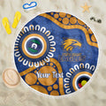 Eagles NAIDOC 2026 Personalised Beach Blanket 50 Years of Deadly Aboriginal Art