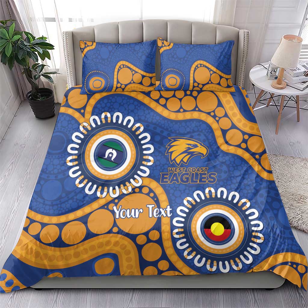 Eagles NAIDOC 2026 Personalised Bedding Set 50 Years of Deadly Aboriginal Art