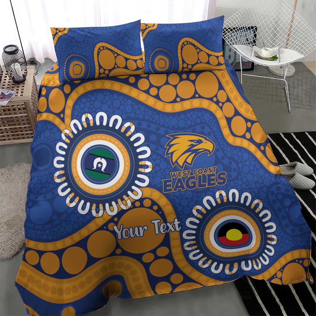 Eagles NAIDOC 2026 Personalised Bedding Set 50 Years of Deadly Aboriginal Art