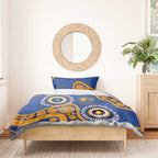 Eagles NAIDOC 2026 Personalised Bedding Set 50 Years of Deadly Aboriginal Art