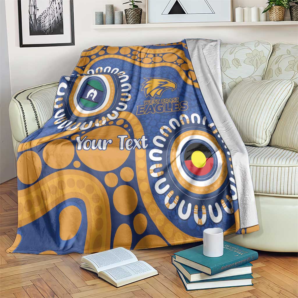 Eagles NAIDOC 2026 Personalised Blanket 50 Years of Deadly Aboriginal Art