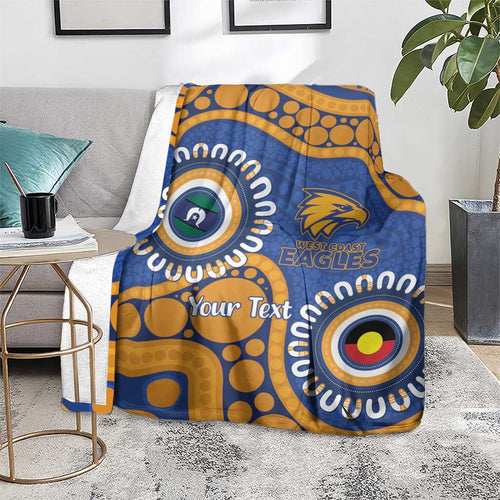 Eagles NAIDOC 2026 Personalised Blanket 50 Years of Deadly Aboriginal Art