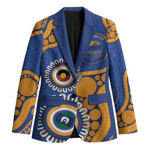 Eagles NAIDOC 2026 Personalised Blazer 50 Years of Deadly Aboriginal Art