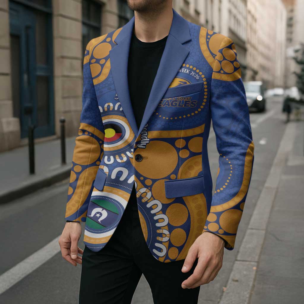 Eagles NAIDOC 2026 Personalised Blazer 50 Years of Deadly Aboriginal Art