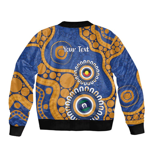 Eagles NAIDOC 2026 Personalised Bomber Jacket 50 Years of Deadly Aboriginal Art