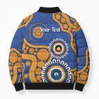 Eagles NAIDOC 2026 Personalised Bomber Puffer Jacket 50 Years of Deadly Aboriginal Art
