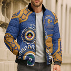 Eagles NAIDOC 2026 Personalised Bomber Puffer Jacket 50 Years of Deadly Aboriginal Art