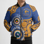 Eagles NAIDOC 2026 Personalised Bomber Puffer Jacket 50 Years of Deadly Aboriginal Art